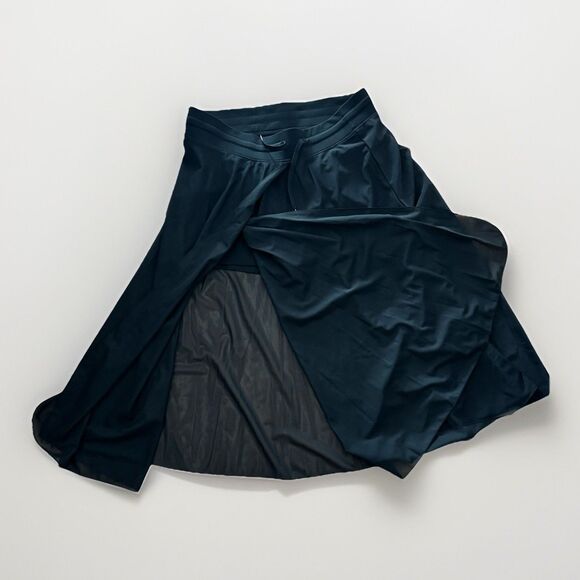 Halara NWT Midi Skirt XL Drawstring Waist Mesh 2-in-1 Flowy - Picture 8 of 12